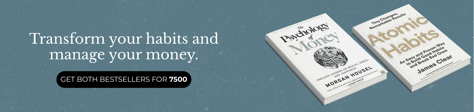 The Psychology of Money and Atomic Habits Value Pack